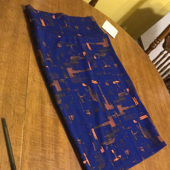 Lula Roe dark blue and orange NWT